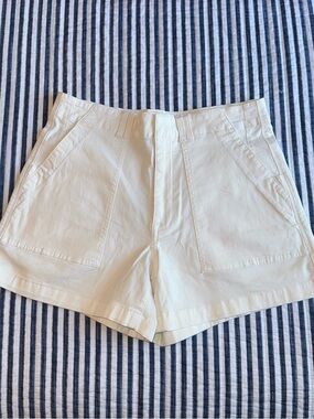 Pistola White High-Waist Shorts